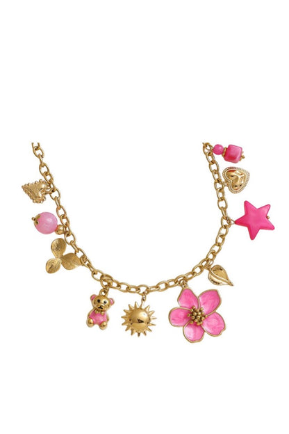 Kette mit Gliedern Teddy in gold