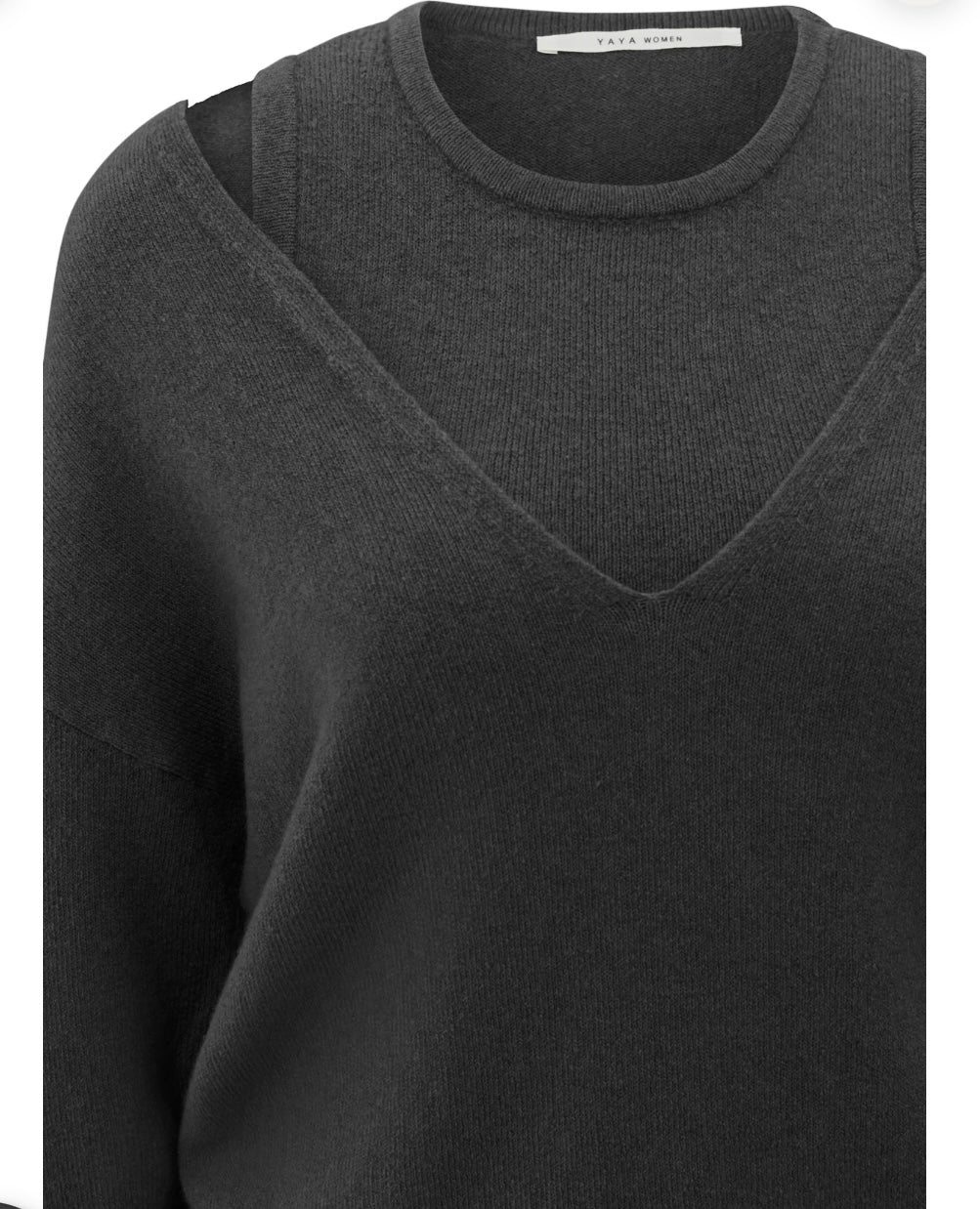 YAYA Twin Set in Anthrazit