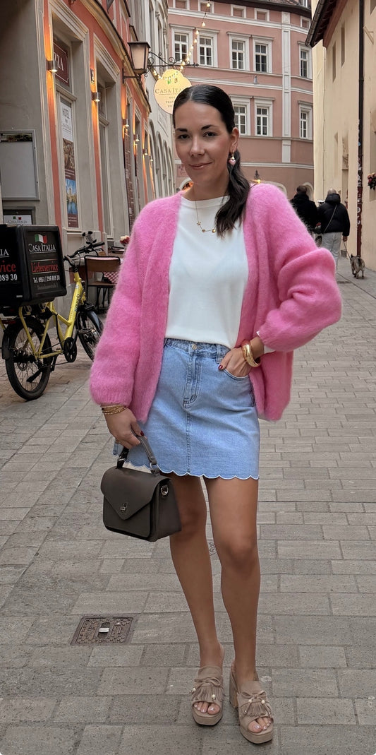 KUSCHELIGER MOHAIR CARDIGAN