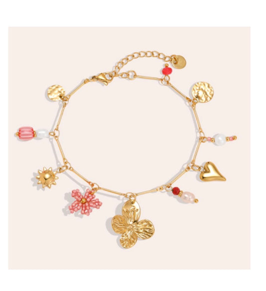 ARMBAND MIT ANHÄNGERN FLOWER
