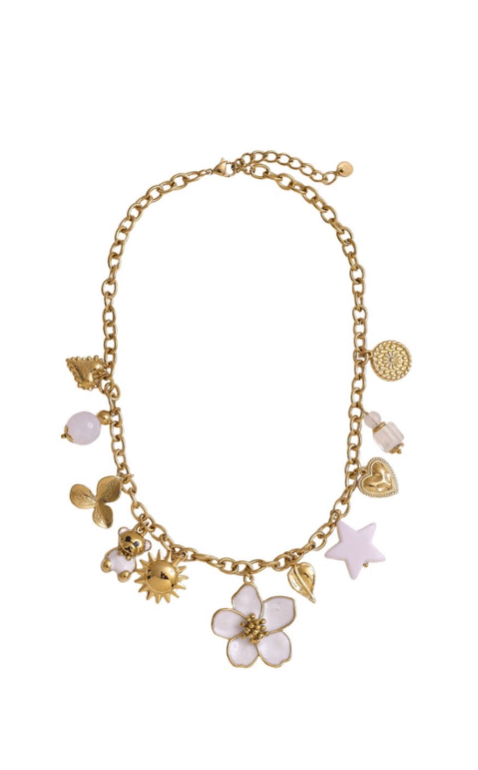 Kette mit Gliedern Teddy white