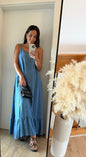 Loose Kleid Jeans Optik