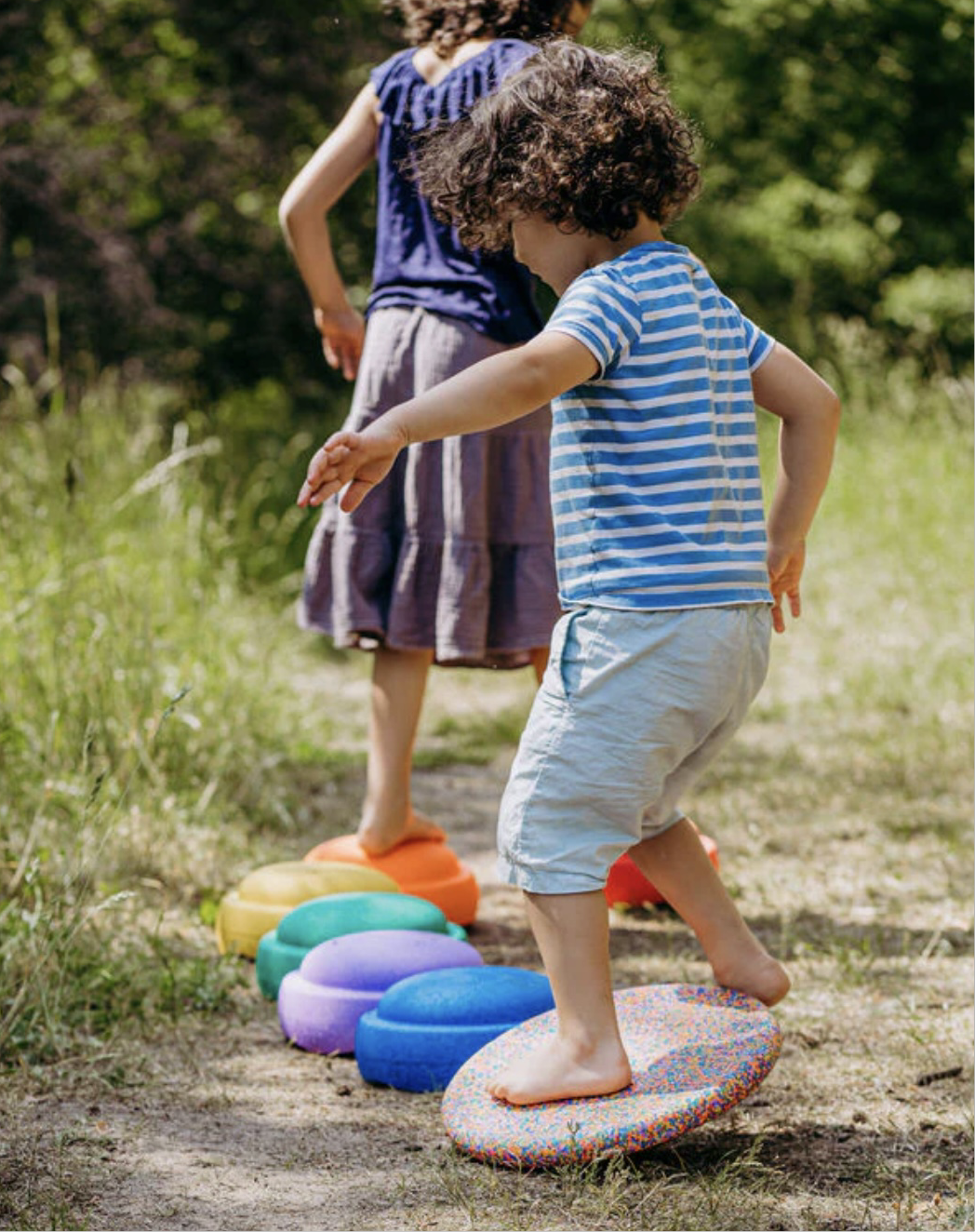 AKTIONS SET OSTERN Stapelstein Set 6+1 Rainbow Classic