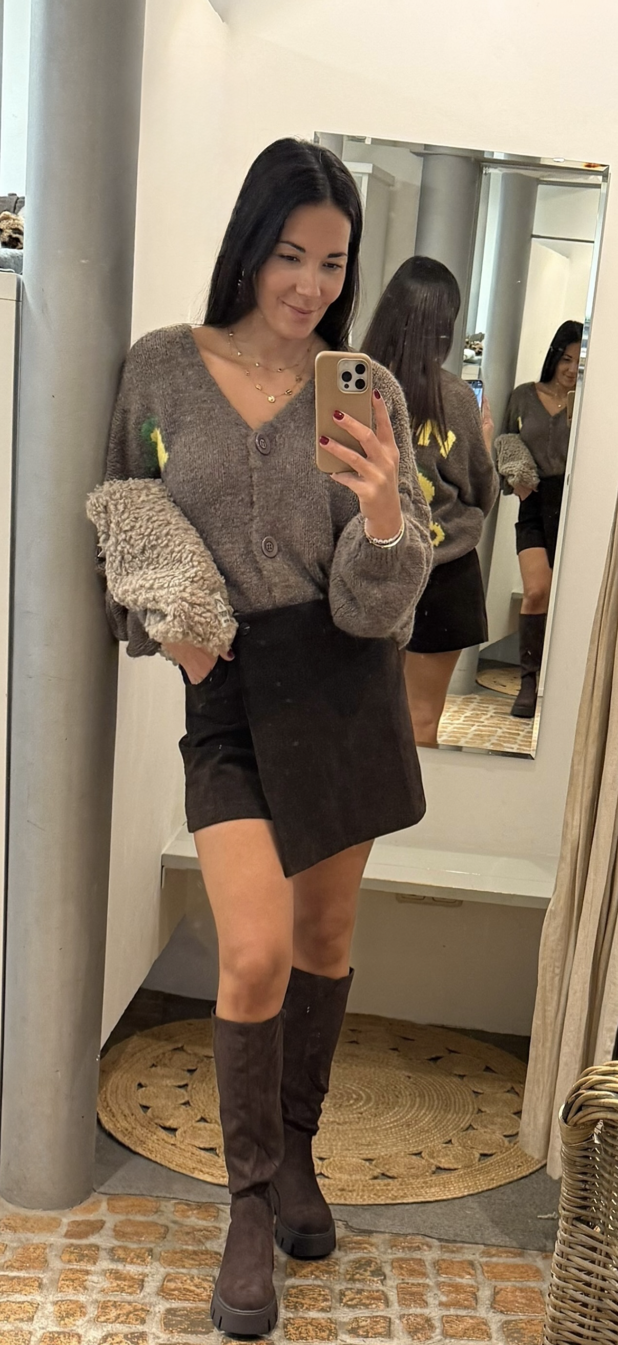 Cardigan Limoncello in braun