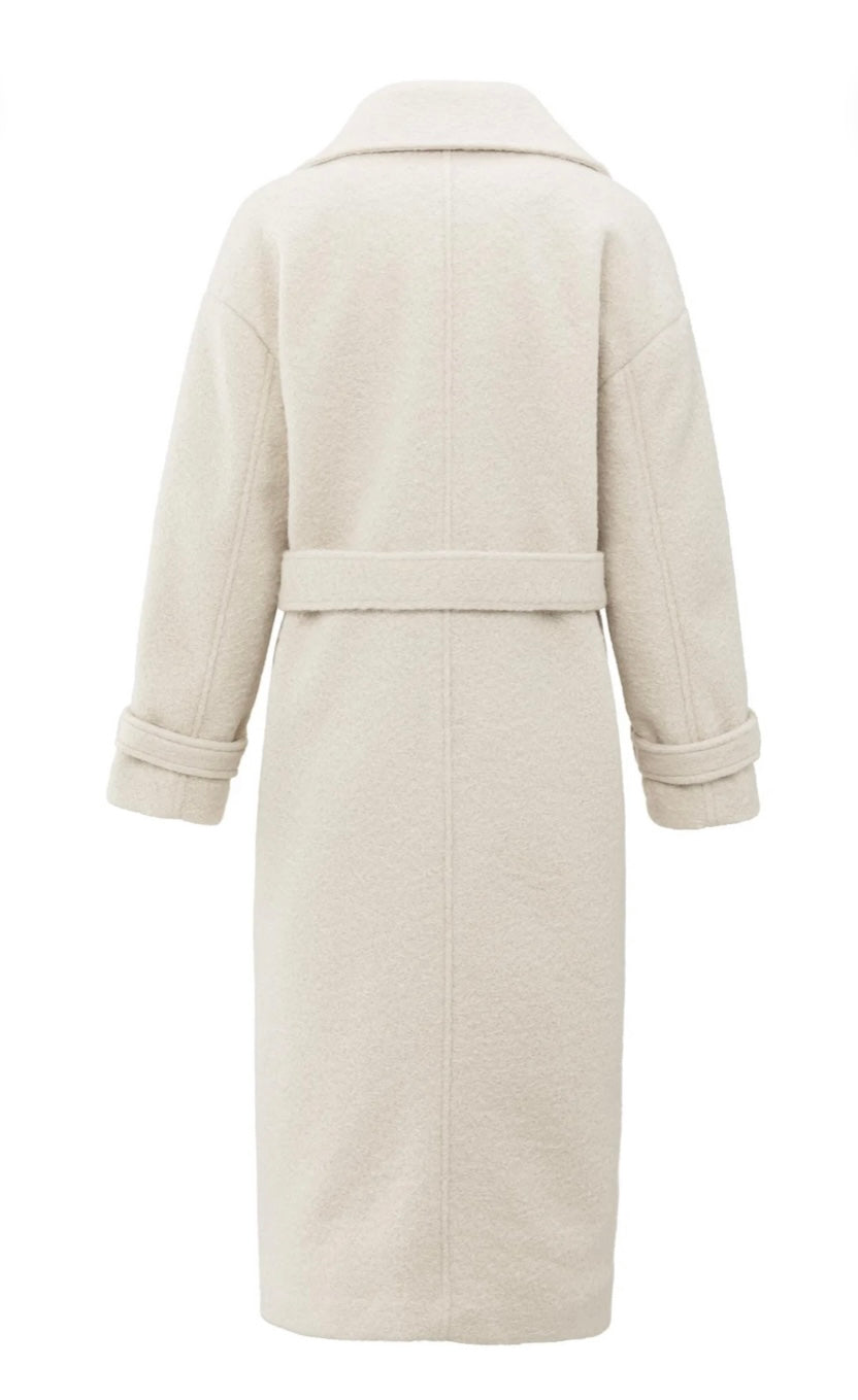 YAYA Oversize Bouclémantel mit Gürtel