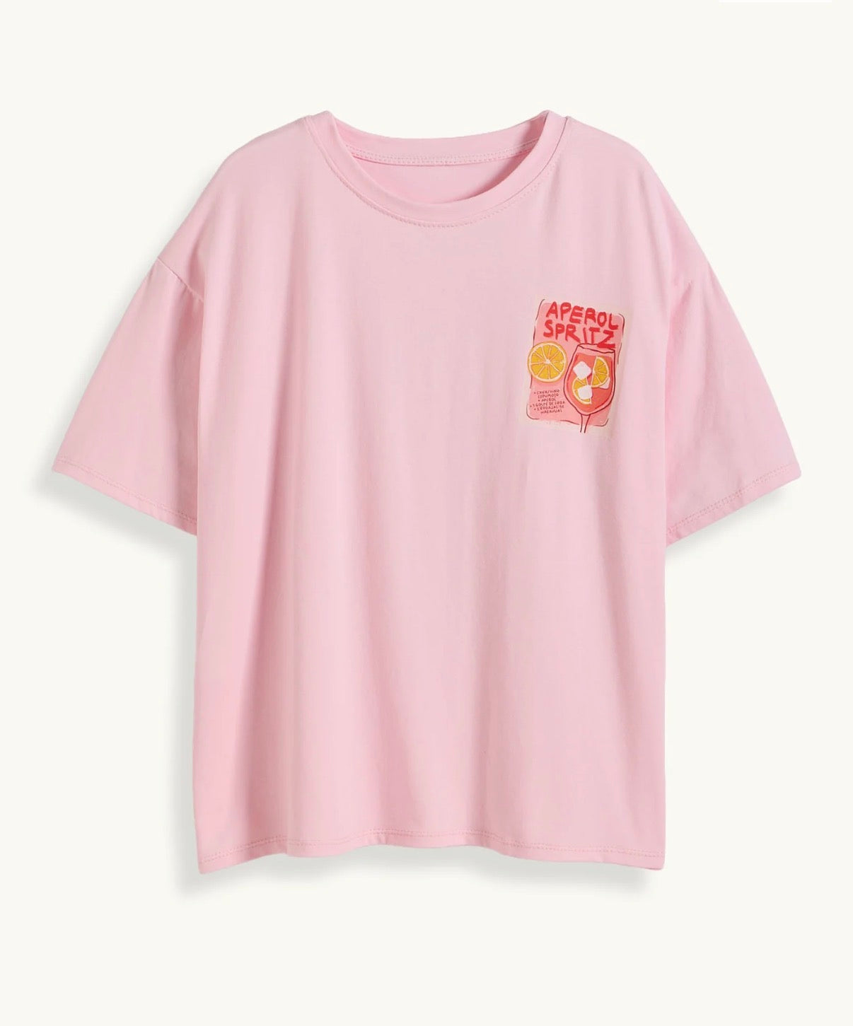 T-SHIRT APEROL ROSA