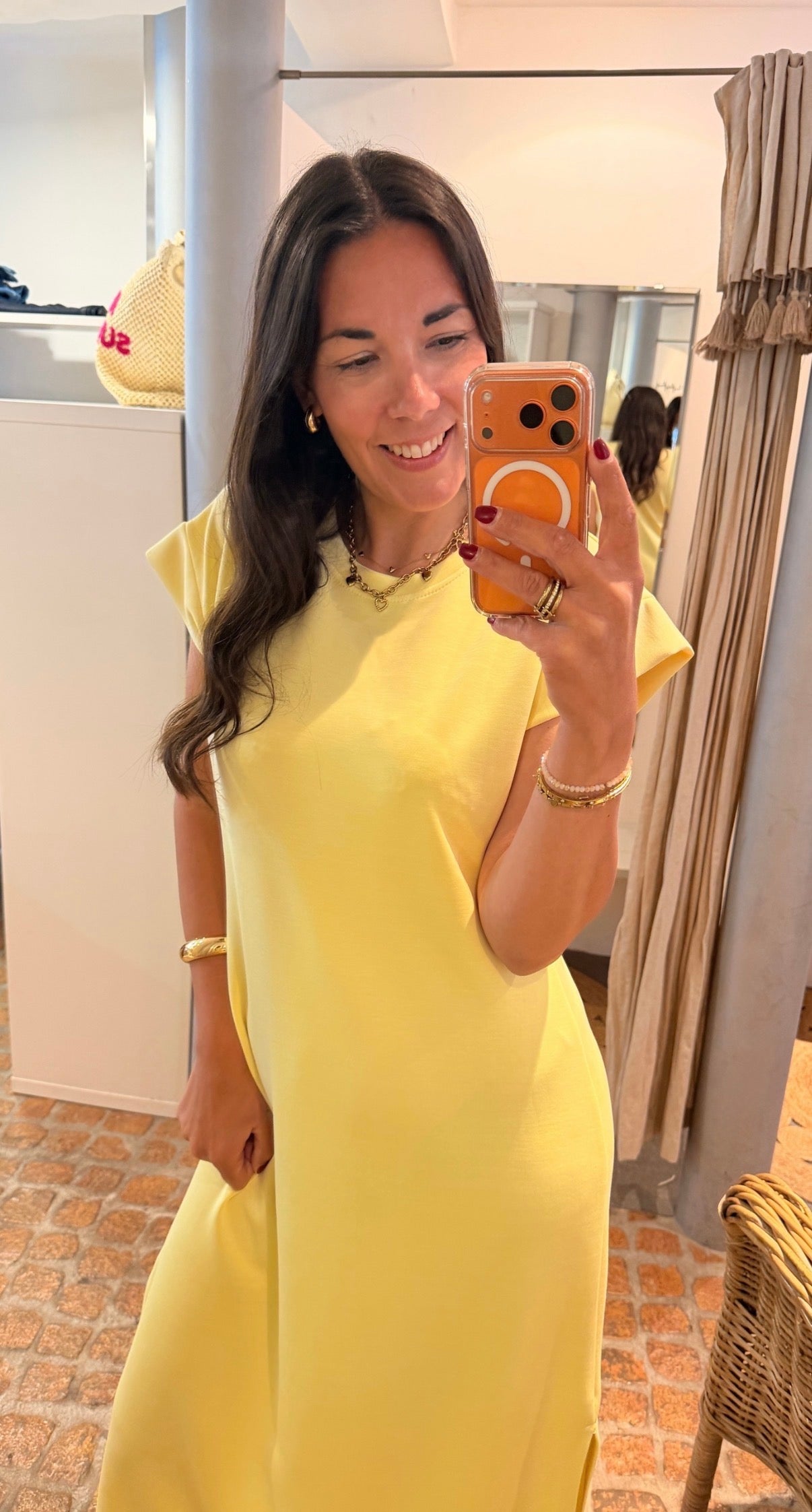 MAXI DRESS MILANO BUTTER YELLOW