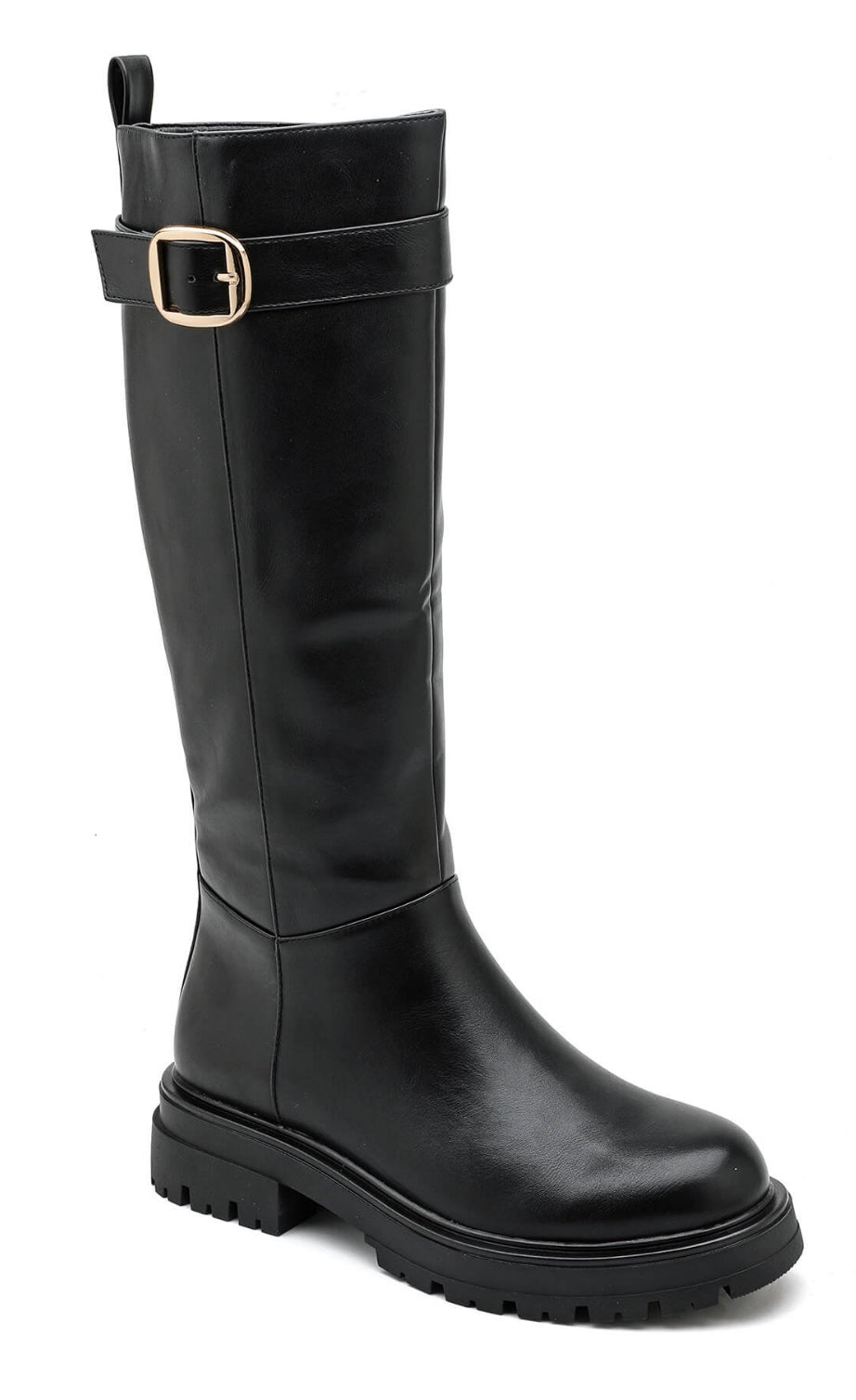 Long Boots everyday in schwarz