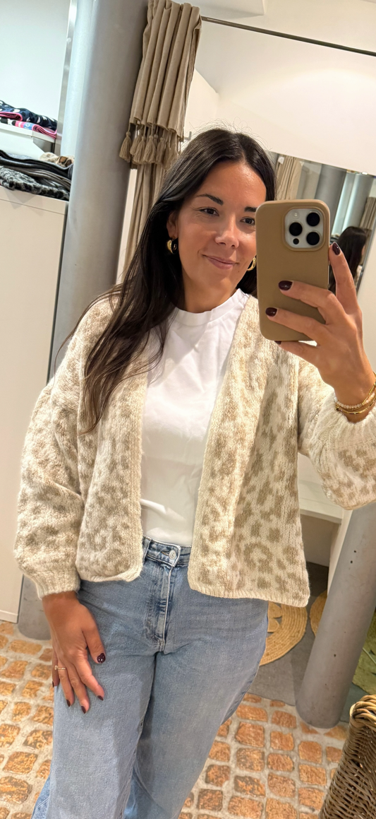 Cardigan LEO in beige