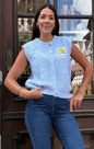 Strick Pullunder SMILEY in hellblau