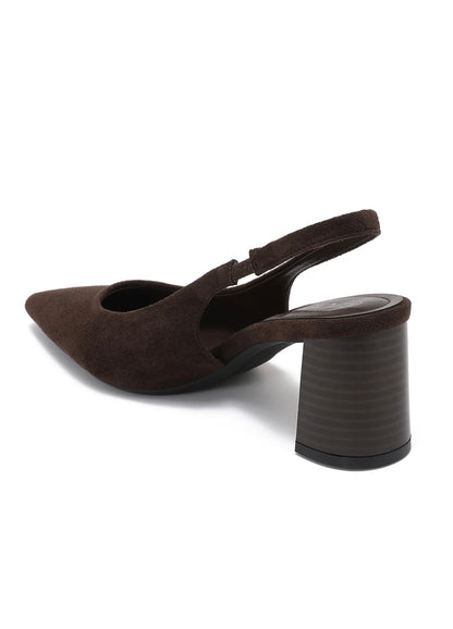 SLING PUMPS BROWN