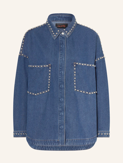 Miss Goodlife Jeans Bluse Nieten