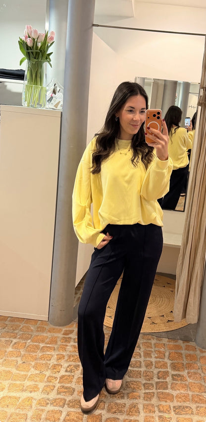 SWEATSHIRT MIT BALLONSAUM BUTTER LEMON