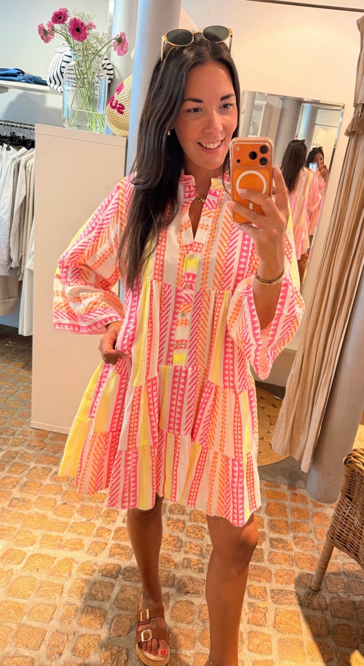 Midi Kleid Neon