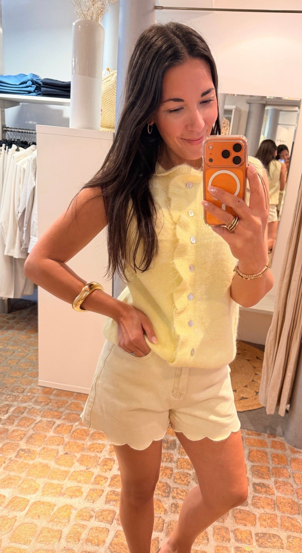 STRICK WESTE BUTTER YELLOW