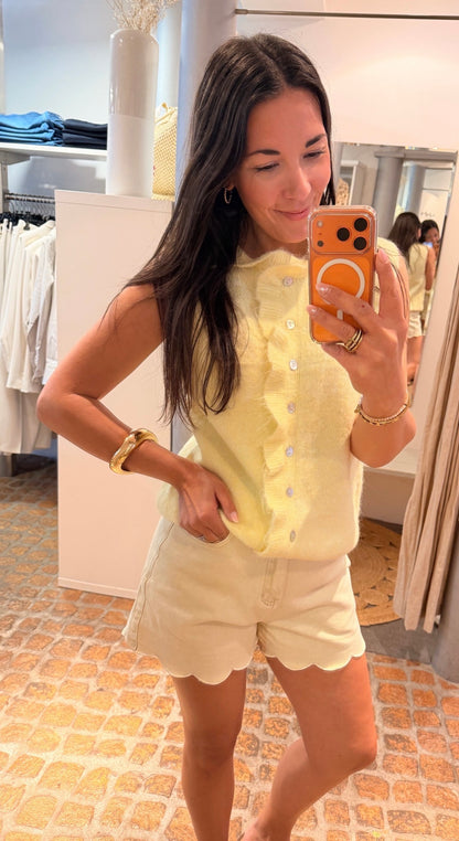 STRICK WESTE BUTTER YELLOW