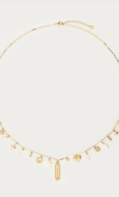 My Jewellery Mystic lange Kette mit Anhängern L’amour gold