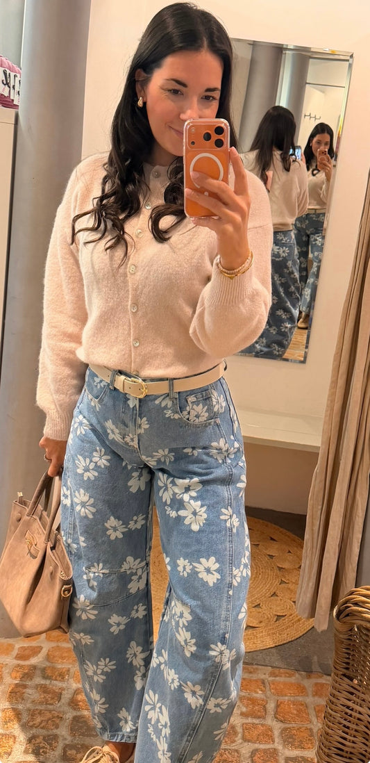 Ballon / Barrel Jeans Flower