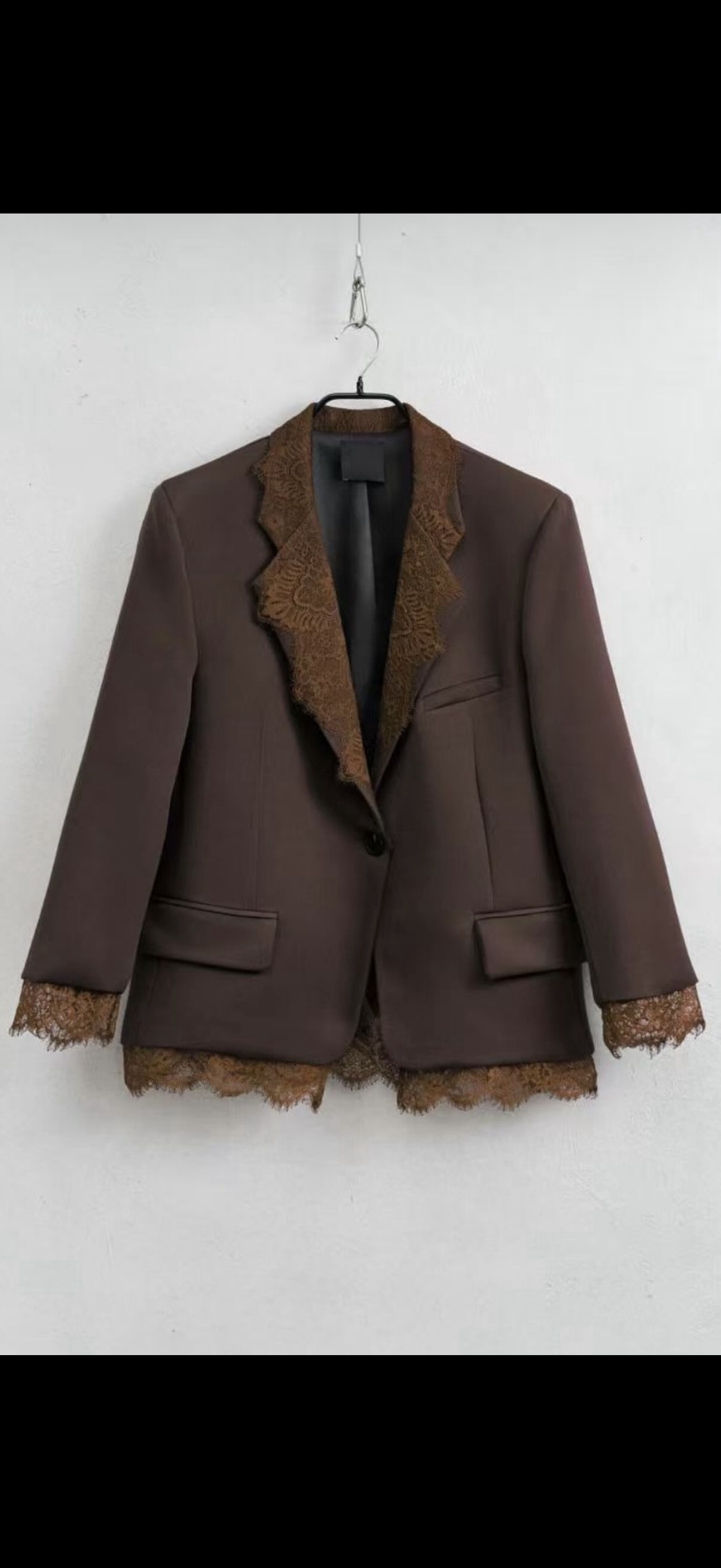 Classy Blazer Lace dunkelbraun