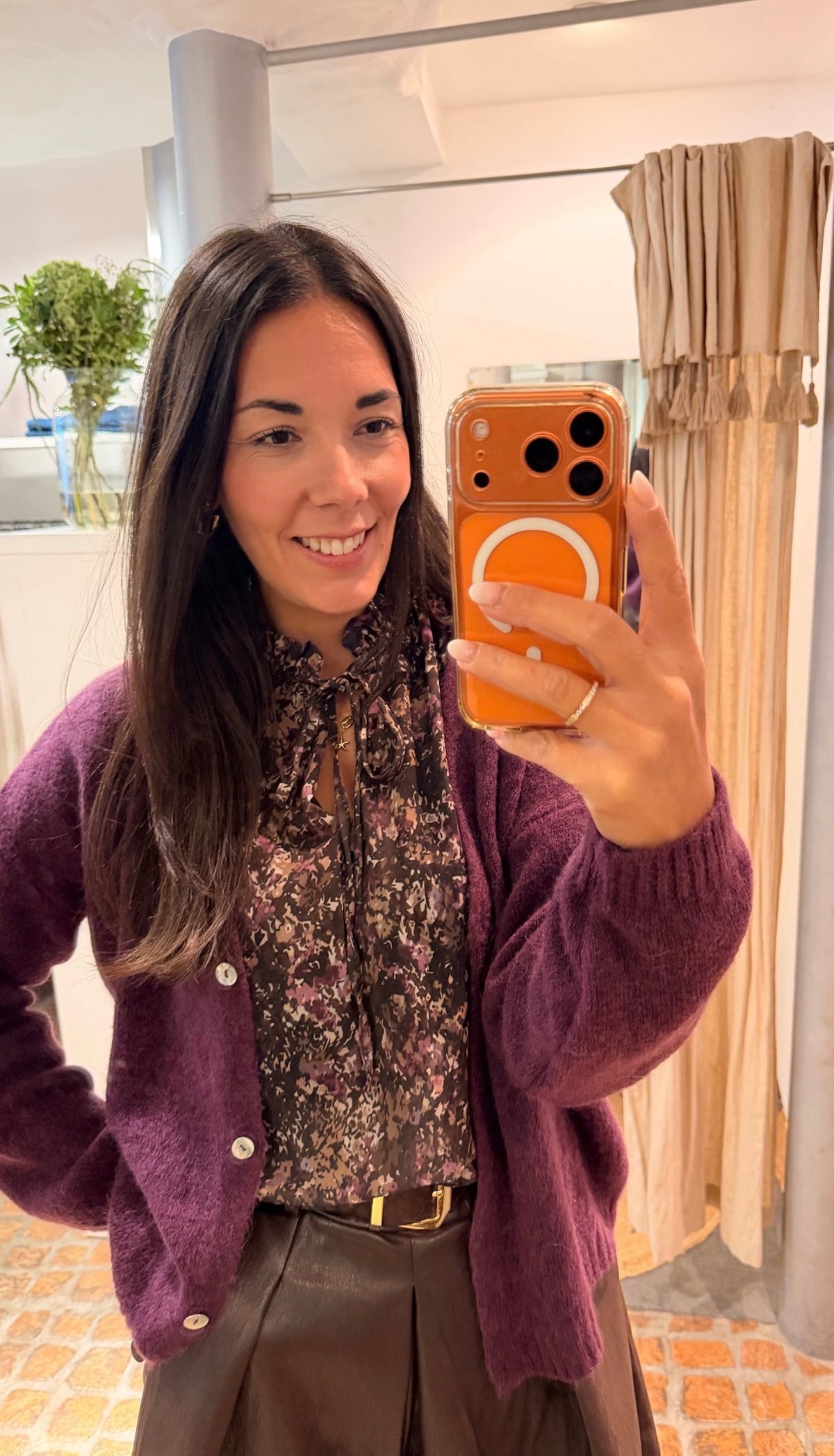 CARDIGAN PLUM