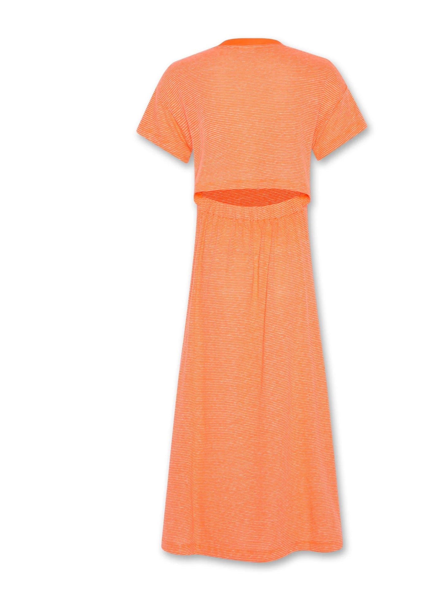 AO76 Jersey Dress in neon koralle