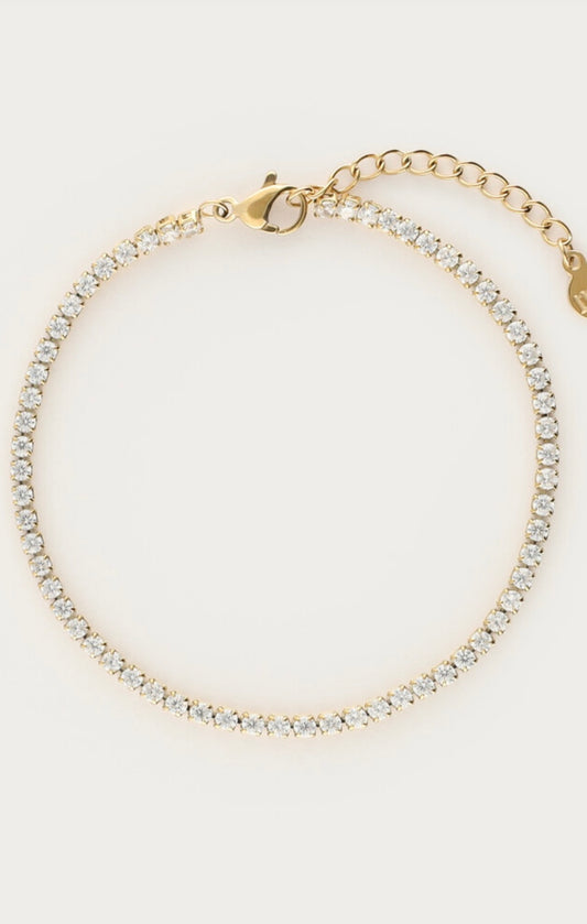 My Jewellery Armband mit Strasssteinen gold