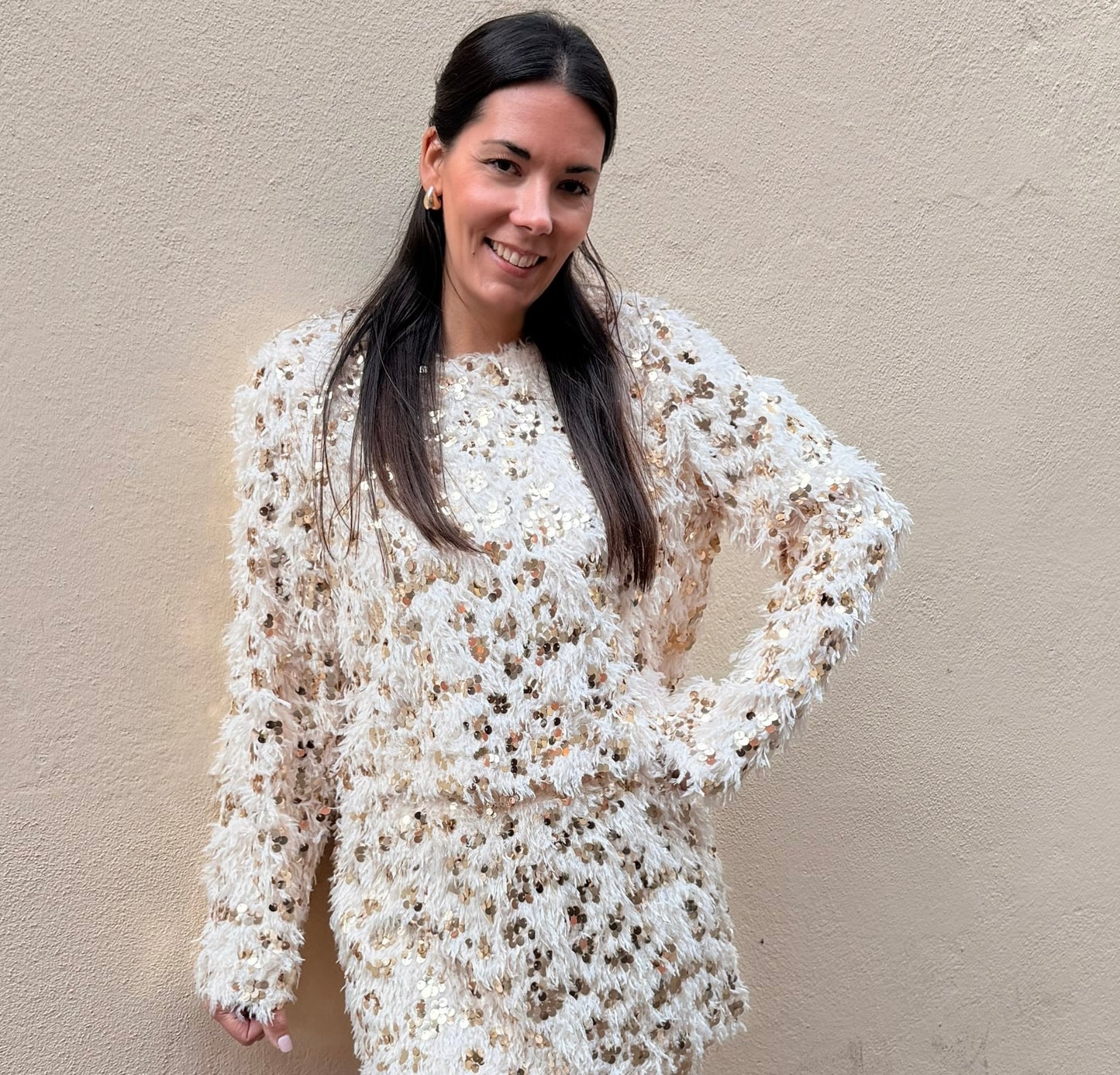 Oberteil Glamour Champagner