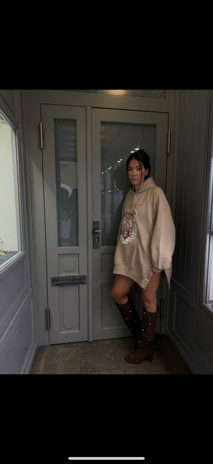 Heel Boots Pearls brown