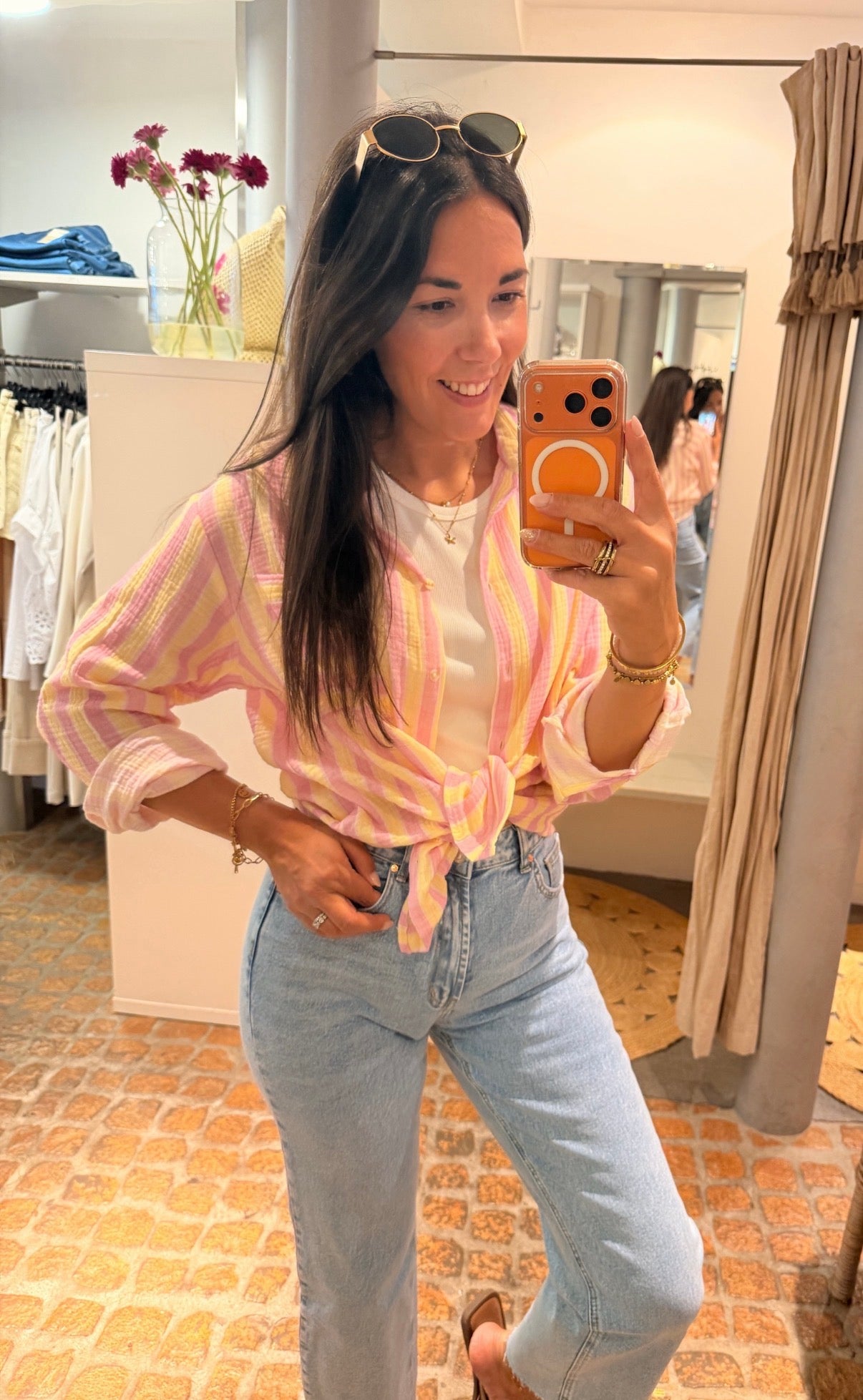 MUSSELIN BLUSE BONBON