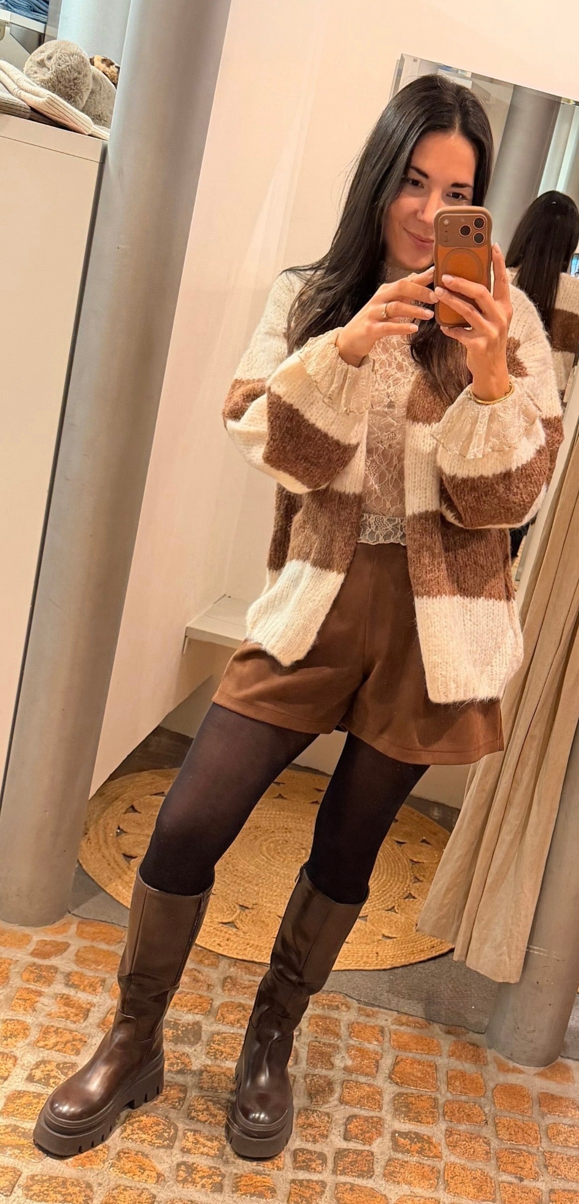 Cardigan Stripes in Toffee