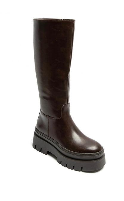 Stiefel Cropped in braun