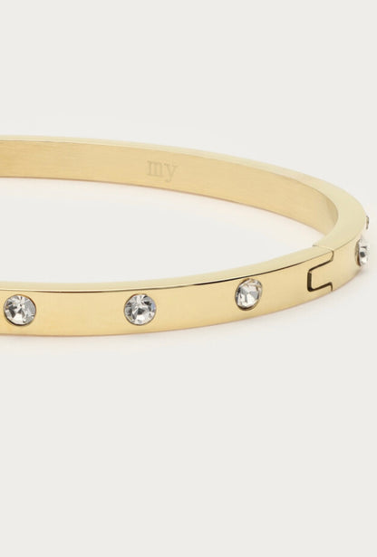 Armreif mit Strass gold