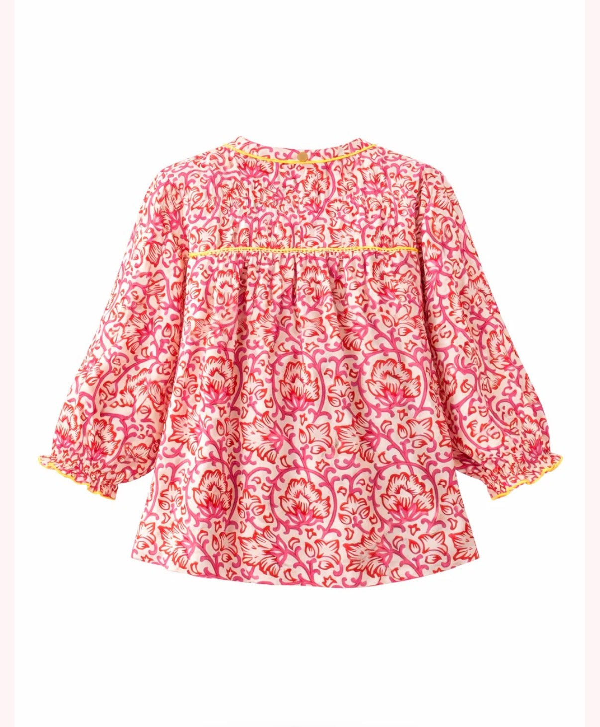 Place Du Soleil Bluse Mini Flower mit Perlen