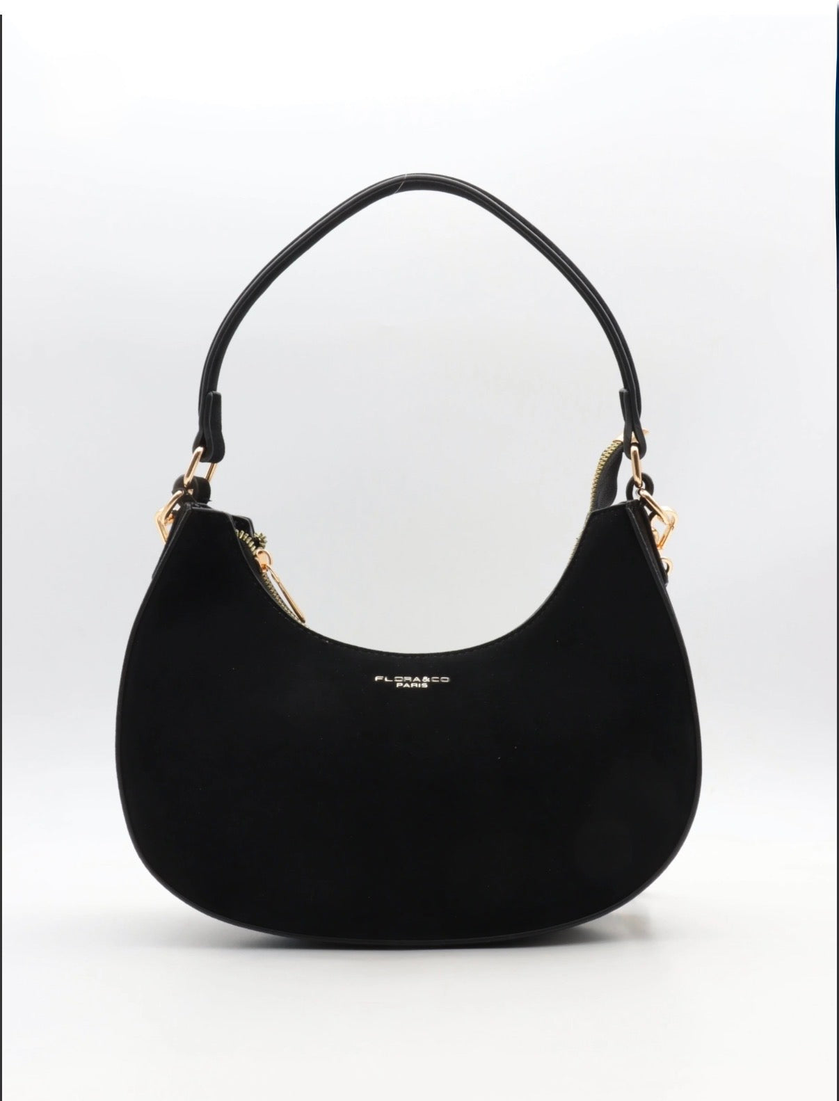 HALF MOON BAG WILDLEDER BLACK