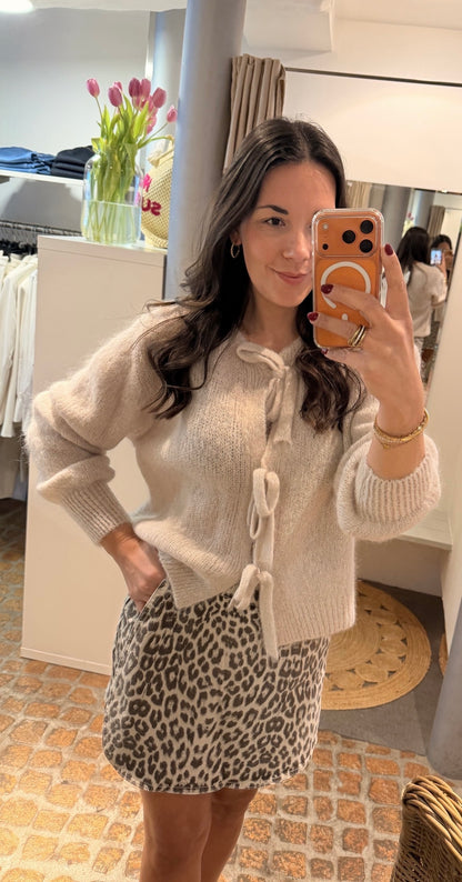 CARDIGAN SCHLEIFEN BEIGE