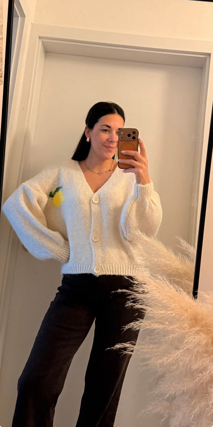 Cardigan Limoncello in beige