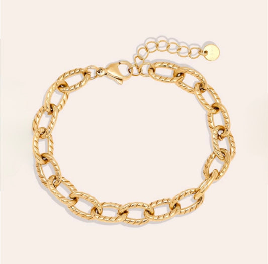 Glieder Armband gold
