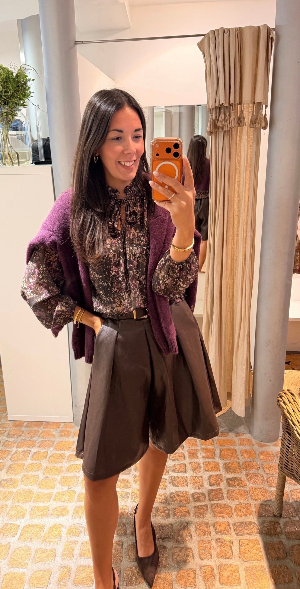 CARDIGAN PLUM