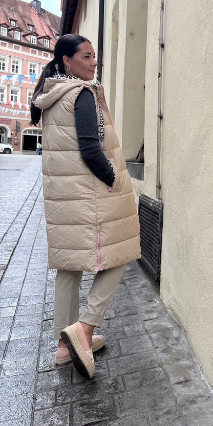 Zwillingsherz Steppweste LEO in beige