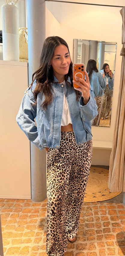 MIDI PUFFY JEANS JACKE