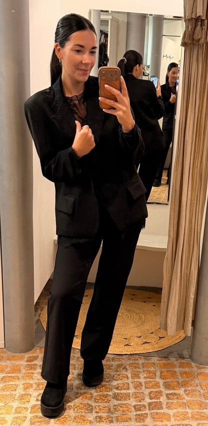 Classy Blazer Lace schwarz