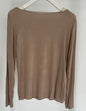 Feines Kaschmir Longsleeve taupe