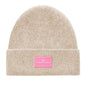 Zwillingsherz Mütze Patch in beige