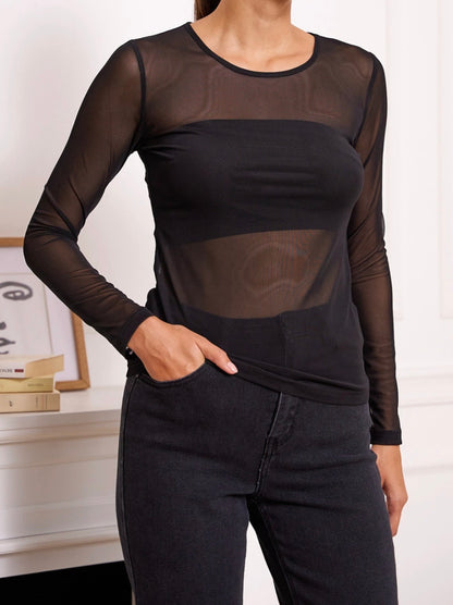 LACE SHIRT BLACK