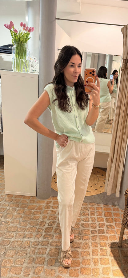 BARREL JEANS BEIGE