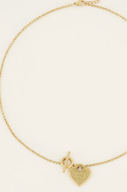 Candy Kette mit Herz gold