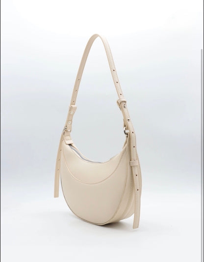 HALF MOON BAG MILKY