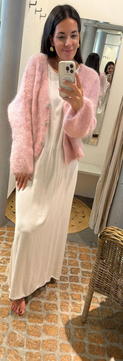 Cardigan mauve