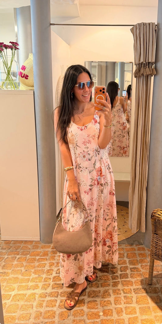 LOOSE KLEID BLÜTEN TRAUM ROSA