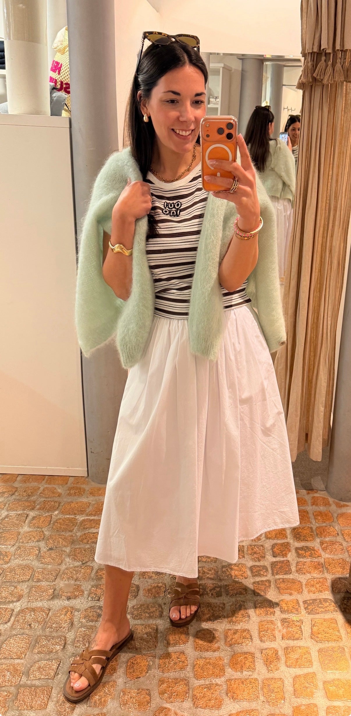 MOHAIR CARDIGAN MINT